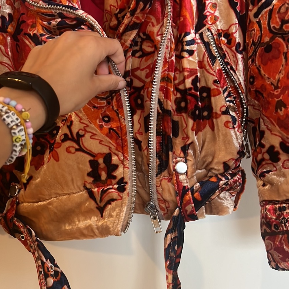 Free People Bailey Velvet Moto Jacket - Picture 6 of 7